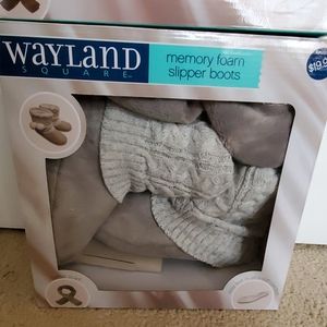 Memory foam slipper boots